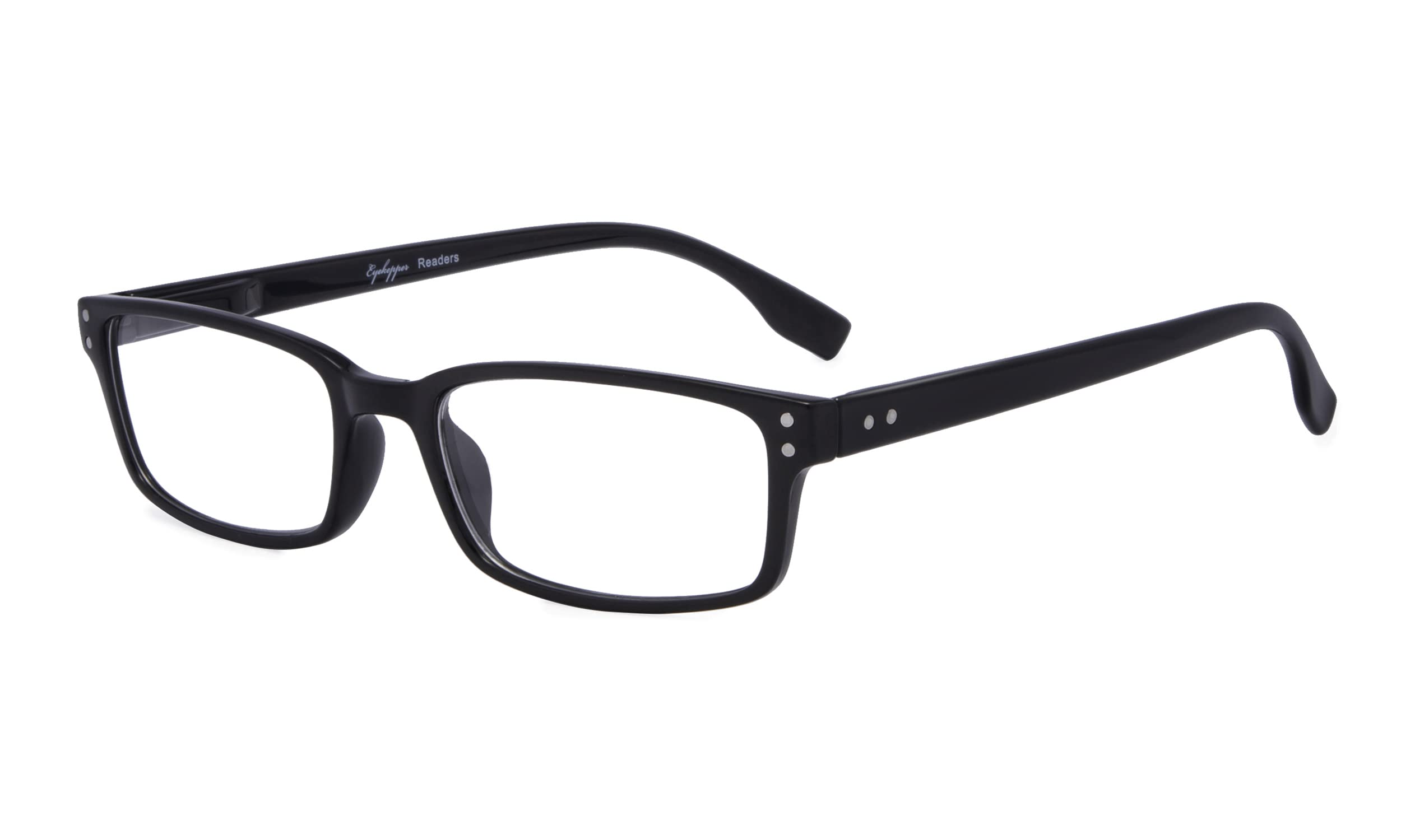 Eyekepper Readers Classical Rectangular Spring-Hinges Quality Reading Glasses Black +0.5 — image 1