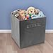 Sorbus Storage Cubes - 11 Inch Foldable Fabric Baskets for Organizing Pantry, Closet, Shelf, Cubby - 6 Grey Collapsible Cloth Storage Bins with Handle for Home, Bedroom