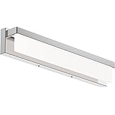 LIGHTINN LED Bathroom Vanity Light Fixture Over Mirror 24.4 inch Modern Rectangle Finishing Bath Vanity Lighting Bar 4000K Da