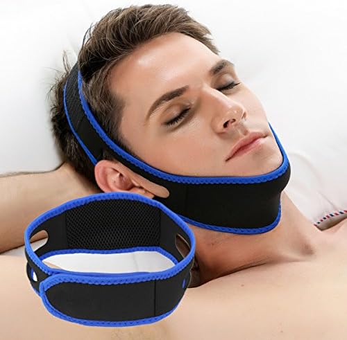Mokde Mondge Adjustable Anti Snore Chin Strap Supporter - Natural and Instant Stop Snoring - Best Snore Stopper For Your Lover