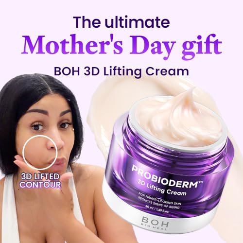 BIOHEAL BOH Probioderm 3D Lifting Cream 1.7 fl oz - Cardi B's Advanced Korean Facial Night Cream with 17-Peptide Complex & Probioderm for Face and Neck, Butter-Rich Texture for Perfect Slugging