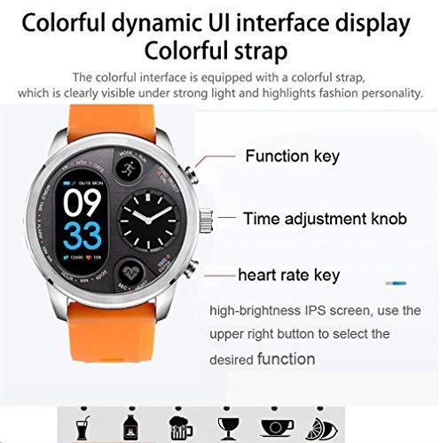 Axiba Smart Watch Fitness Activity Heart Rate Tracker Waterproof, GPS SmartWatch Pedometer Calories Counter with iOS and Android Phone (Blue)