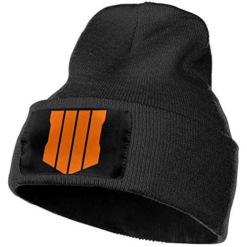 Eoinch Mens & Womens Call Of Duty Black Ops 4 Skull Beanie Hats Winter Knitted Caps Soft Warm Ski Hat Black