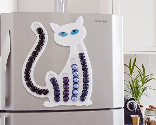 White Cat Nespresso Coffee Pod Holder Organizer Storage, Coffee Storage Unit