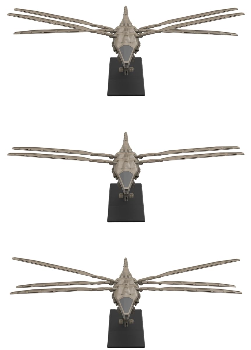 HiPlay Meng Plastic Model Kits: Harkonnen Ornithopter, Glue-Free Color Separation Assembly Collectible Figures (MMS-014)