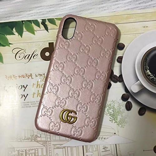 MIGUEL VICENTEE iPhone Xs MAX -US Fast Deliver Guarantee FBA- Luxury PU Leather Style Case Cover for Apple iPhoneXS MAX Only (Monogram Pink)