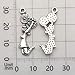 50pcs Craft Supplies Antique Silver Cheerleader Girl Dance School Sports Spirit Gymnastics Charms Pendants for Crafting, Jewelry Findings Making Accessory For DIY Necklace Bracelet (M163)