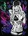 Daveed Benito Purple Haze Sexy Pin-Up Girl Smoking Drug Art Postcard Poster Print 11x14