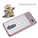 BENTOBEN Phone Case for ZTE ZMax Pro/ZTE Blade X MAX/ZTE Grand X Max 2/ZTE Imperial Max, Clear Bling Glitter Stripes Dual Layers Hybrid Shockproof Protective Phone Case