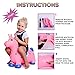 Kiddie Play Horse Hopper Unicorn Inflatable Ride On Bouncy Animal Hoppity Hop Toy for Kids (Pump Included)