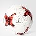 adidas Performance Confederations Cup Glider Soccer Ball, White/Power Red/Clear Grey, Size 1