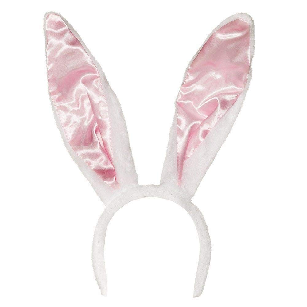 Boland 52323 - Haarreif Bunny, Einheitsgröße, weiß/rosa