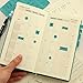 Chris-Wang 2 Sheets Self Adhesive Mini DIY Leather Monthly Calendar Index Tabs Reminder Stickers Flags for Appointment Book Events Diary Scrapbook Personal Planner (Blue)