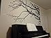 Large Wall Decal Sticker - Semi-Gloss Black Tree Branches, 44in X 100in, Right to Left. Removable, No Paint Needed, Branch Wall Stencil The Easy Way