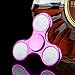 2017 LED Light Fidget Hand Spinner Toy EDC Focus By Feite (Hot Pink)