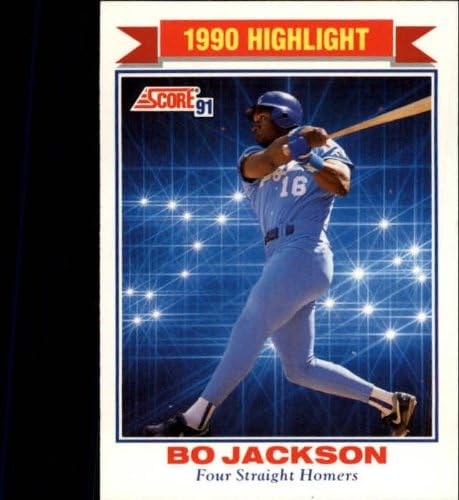 Amazon Com 1991 Score Baseball Card 420 Bo Jackson Collectibles Fine Art