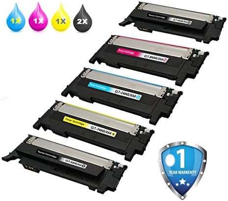 404s toner Cartridge Replacement For Samsung 404 404S CLT-K404S CLT-C404S CLT-M404S CLT-Y404S (2 Black+ 1 Cyan+ 1 Magenta+ 1 Yellow) -by UniVirgin (1 Set & 1 x Black)