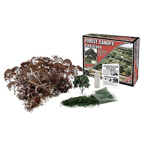 Dark Green Forest Canopy Woodland Scenics