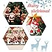 PeachLeafTuzico 12Pcs Christmas Tree Bell Ornaments, Chrismas Bell Decorations, Christmas Hanging Ornaments, 8 Christmas Bell Ornaments & 4 Christmas Dance Ornaments, Snowman/Old Man/Bear/Reindeer