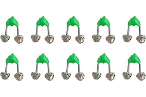 QHAJRYYC 10 Pcs Plastic Fishing Rod Alarm Bell, Bells Fishing, Bells for Fishing Poles, Bell Alert for Fishing Pole, Fishing Rod Bells, Bell for Rods, Fish Bells for a Fishing Pole
