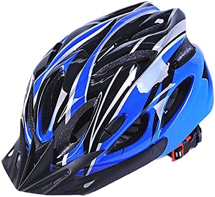 Dazhengyang Cycling Bike Helmet with Removable Visor,Ultralight Adjustable Adult Cycling Helmet for Road/Mountain Bicycle(Blue+Black)