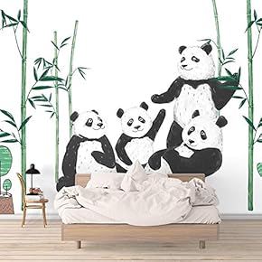 Wall Murals for Bedroom Beautiful Pictures Collection Panda Wings Removable Wallpaper Peel and Stick Wall Stickers - 66x96 inches