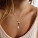 Leiothrix Hot Alloy Rectangle Eyelet Necklace for Women Girls Suitable for Gift Casual