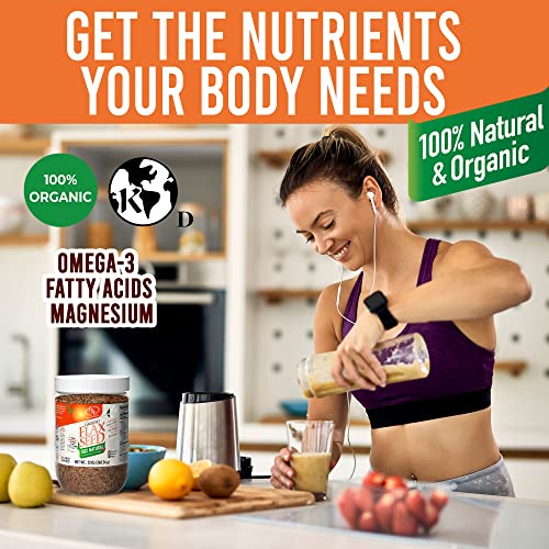 BSL Organic Ground Flax Seed 13 Oz Vegan, KetoFriendly, GlutenFree