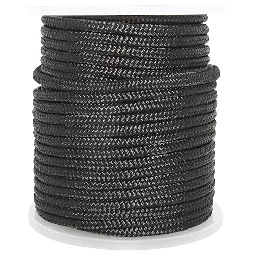 image for NovelBee 1/2 Inch X 200 Feet Double Braid Nylon Anchor Line with Stain