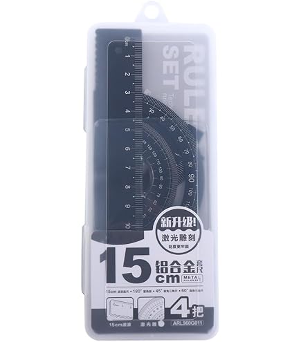 Set De Géométrie Staedtler Mars - Règle 20cm, Rapporteur, équerres - Pochette Incluse