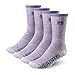 4pairs 71% Merino Wool Crew Socks for Women Made in USA (Shoe Size 6-9)
