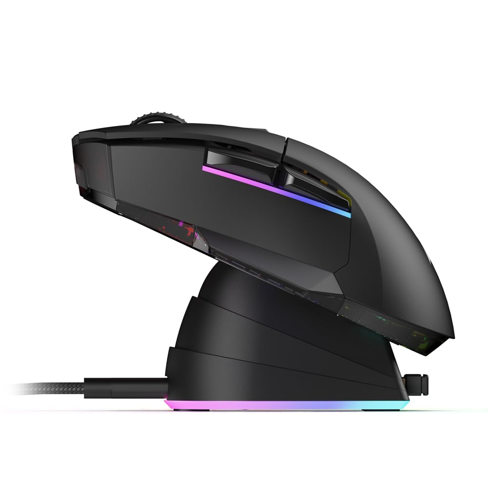 Sharkoon Skiller SGM50W Black, Wireless Optical Gaming Maus, RGB, PBT Button 8