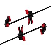 24-inches Bar Clamps for Woodworking 2-Pack, Quick-Release Wood Clamps,150LB Load Limit, for DIY Projects &amp; Cabinet Installation