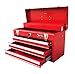Excel TB133-Red 20-Inch Portable Steel Tool Box, Red
