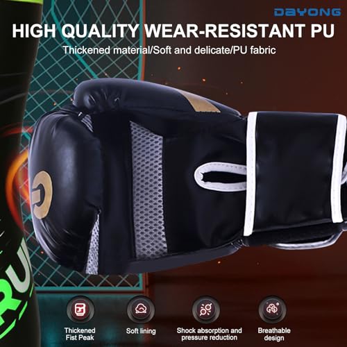 DAYONG Kids Boxing Gloves, PU Boxing Training Gloves, 3-9 Years Boys and Girls Punching Gloves for Kickboxing Sanda Training