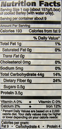 Lior All Natural Pearl Barley, 17.6 Ounce (Pack of 12)