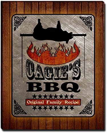 Cagie's Barbecue BBQ Gallery Wrapped Canvas Print