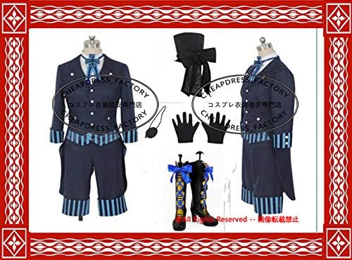Amazon 劇場版 黒執事 シエル ファントムハイヴ コスプレ衣装 靴 豪華客船編 コスプレ 仮装 通販