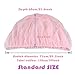 [2 Pack] Baby Nets for Strollers, Carriers, Car Seats, Cradles, Fits Most PacknPlays, Cribs, Bassinets & Playpens, Soft Durable Shield Netting, Babies Fly Screen Protection (Pink)