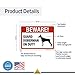 Beware Guard Doberman On Duty Sign, 10x14 Inches, Rust Free .040 Aluminum, Fade Resistant, Made in USA by My Sign Center
