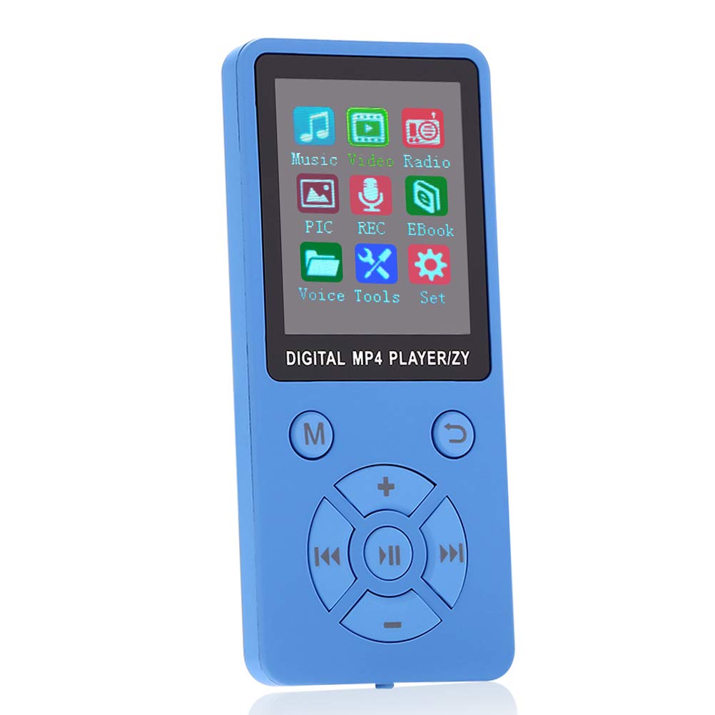 Macabolo MP4 Player, Mini LCD Screen MP4 Media Player Support 32G TF Card Ultra thin Mp4 Player with FM E-book