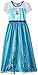 Disney Little Girls' Frozen Queen Elsa Fanstasy Nightgown, Aqua 6