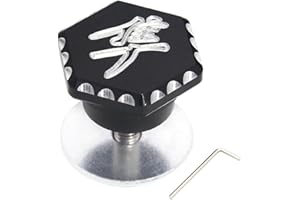 GIDIBII Motorcycle Exhaust Hanger Peg Screw Bolt with Hex Key Compatible with Suzuki Hayabusa GSX1300R 1999-2020 （Black)