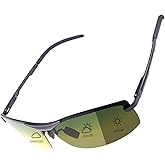 PEEPAI Polarized Photochromic Sunglasses for Men - UV Protection and Lightweight Sun Glasses for Driving Fishing