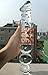 T-explorer Sex Toys Adult Toys Large Big 11.8 Inch Transparent Crystal Immitate Glass Penis Glass Dilddo with 3 Big Beads Female Apparatus Masturbation G-spot Stimulate Stimulator Stimulation Anal Plug for Women
