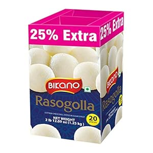 Bikano Rasogolla, 1kg  (with 25% Extra)