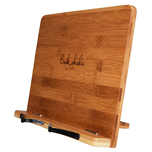 Cookbook Stand Gift Set, 4 Products in Giftable Box, Bamboo Cookbook