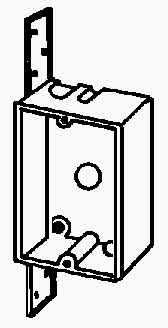 Carlon Lamson & Sessons B108B-UPC Single Gang Shallow Switch & Outlet Box With Bracket