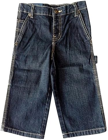 Falls Creek Baby Boys Lt./Med. Wash "Faded-Look" Carpenter Jeans - (Size - 12 Months)