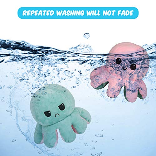 Thedttoy Reversible Octopus Plüsch Soft Toys Doppelseitige Flip Mood Reversible Octopus Plüsch Kuscheltiere Puppe… – Bild 4